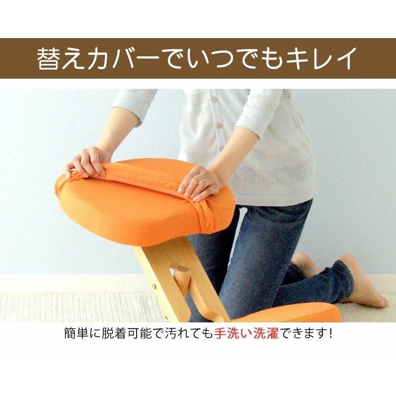 組み立て不要 バランスチェア イージー ブラウン カバー付き - e 組み立て不要 バランスチェア イージー ブラウン カバー付き - e