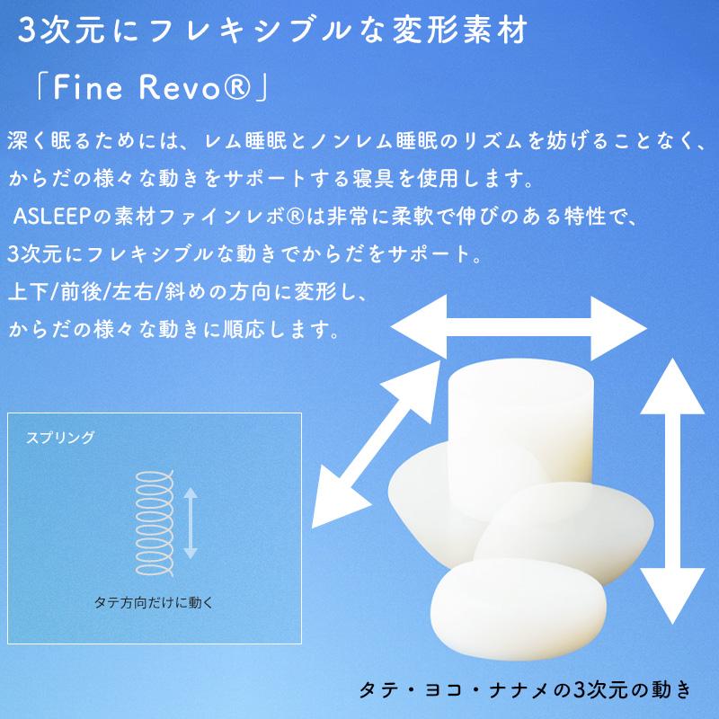 マットレス セミダブル アスリープ ファインレボマットレス コンフォート PT セミダブルサイズ SD DF3532M ASLEEP寝具 埋込型 ファインレボ 体圧分散性｜kanaken｜11