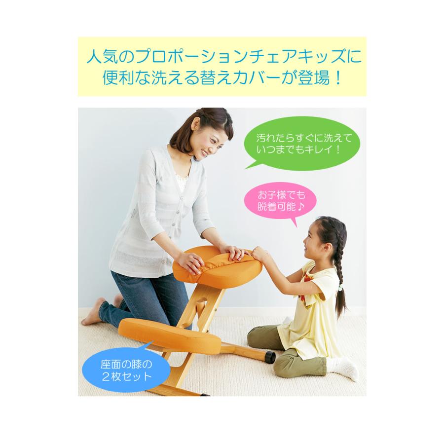 プロポーションチェア 専用替えカバー 2枚セット ソーダ レモン ライム
