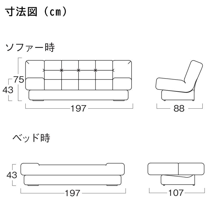 日本ベッド ソファーベッド 収納付き 2人掛け 折り畳み式 デロス
