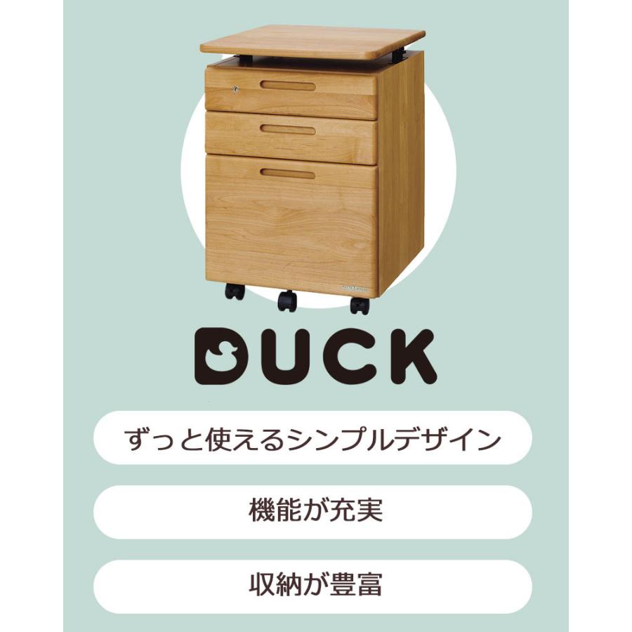 堀田木工所 ダック 1024 昇降袖 デスク用ワゴン 昇降式 ワゴンのみ