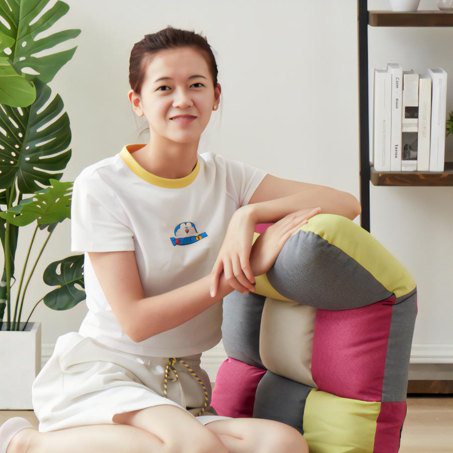 座椅子 ソファ ファブリック 14段階 リクライニング 椅子 座イス
