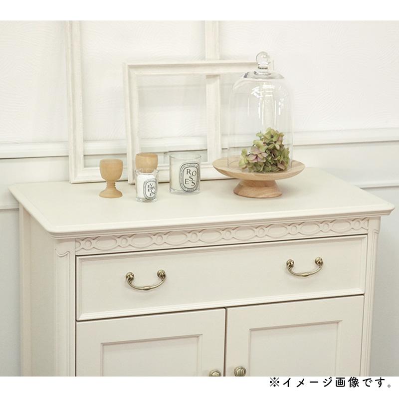 東海家具工業 コンソールキャビネット 収納 開き扉 引出し 幅75 木製