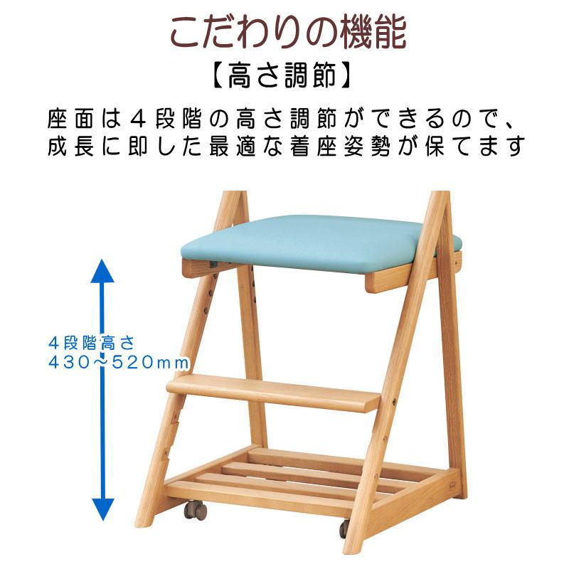 浜本工芸 デスクチェア 木部 DSC-3304 DSC-3300 DSC-3308 学習チェア 張地 クレンズ 4色 布調レザー 4色 天然木 キャスター付き 高さ調節 安心の日本製の画像