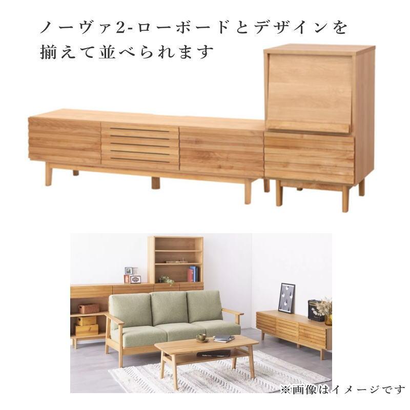 堀田木工所 キャビネット 幅50cm フラップ扉 収納 ラック 引出付き