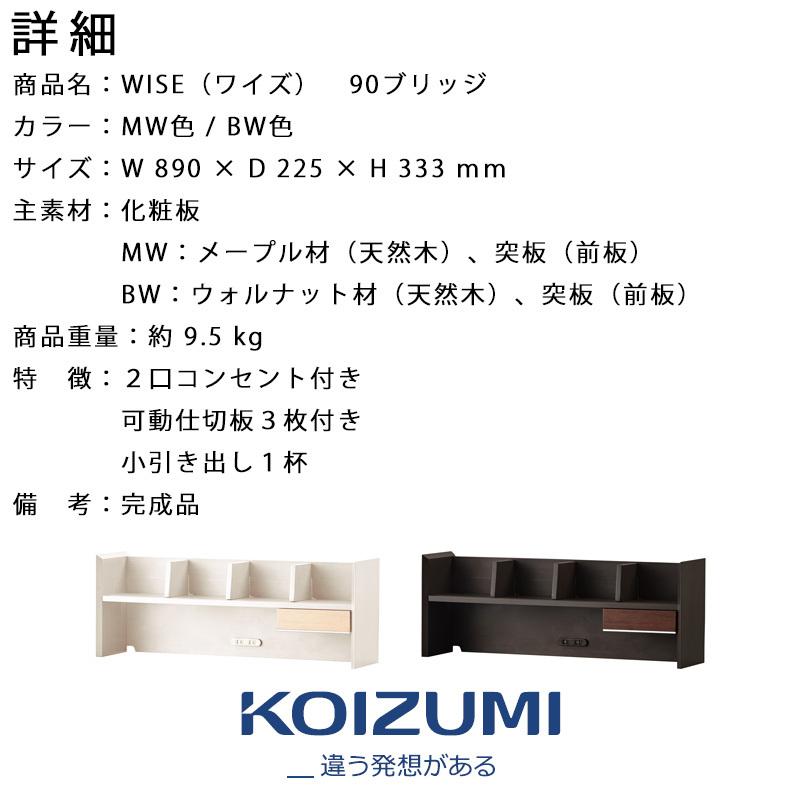 コイズミ WISE ワイズ 90ブリッジ KWA-254MW KWA-654BW ラック 本棚