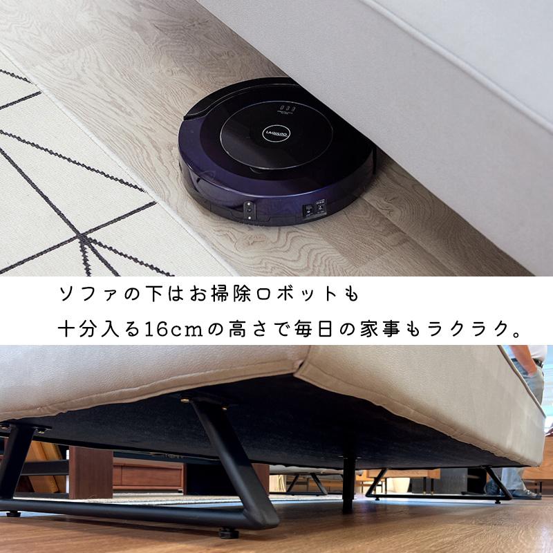 スツール オットマン ソファー ダイニング ソファ 1人掛け チェア 日本製 モーブル liberty2 リバティ2 65スツール ライトグレー ダークグレー_9