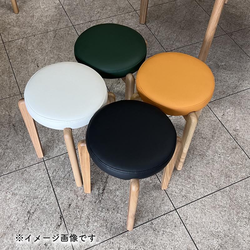 スツール 2脚セット スタッキング イス いす 木製 椅子 丸 マカロン2