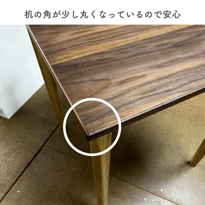 ダイニングテーブル スクエアテーブル コーヒーテーブル 正方形 幅80cm 高さ70cm 角型 食卓テーブル ブラウン ウォールナット マカロン2 80テーブル 新城家具_6