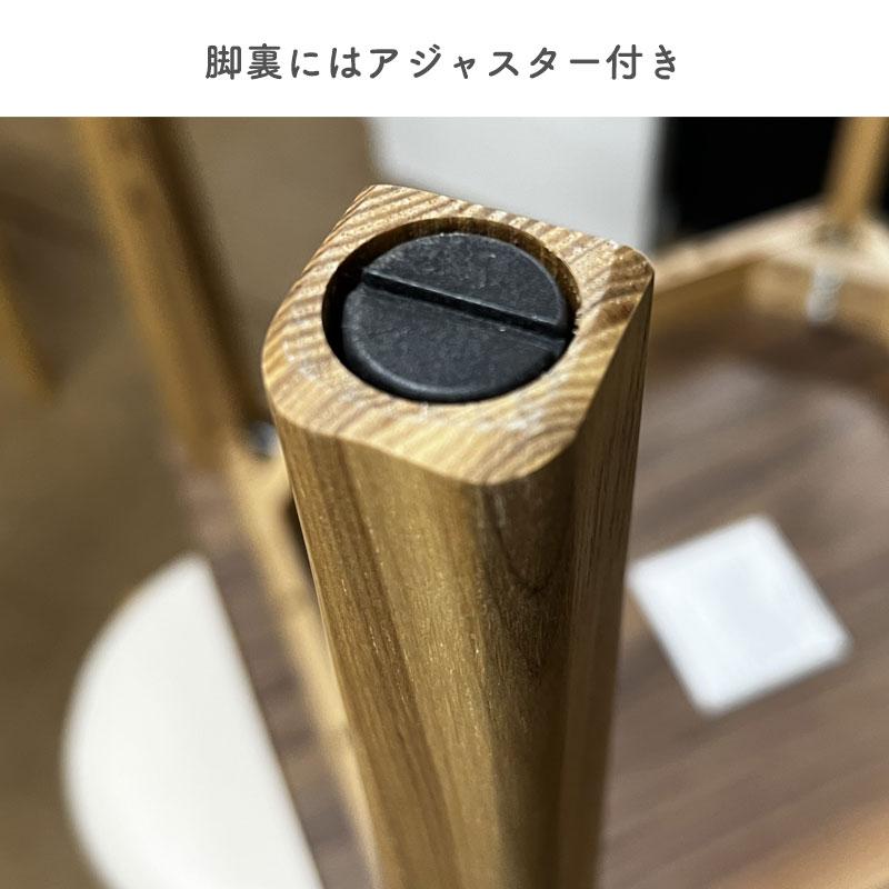 ダイニングテーブル スクエアテーブル コーヒーテーブル 正方形 幅80cm 高さ70cm 角型 食卓テーブル ブラウン ウォールナット マカロン2 80テーブル 新城家具_7