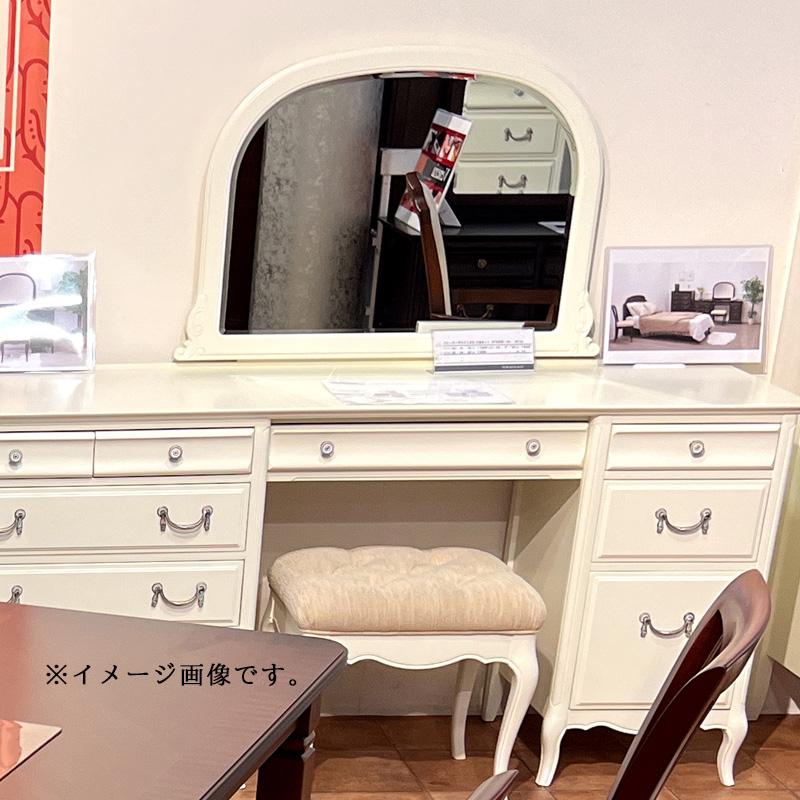 東海家具工業 ミラー(専用取付パネル付) 鏡 ドレッサー 木目調