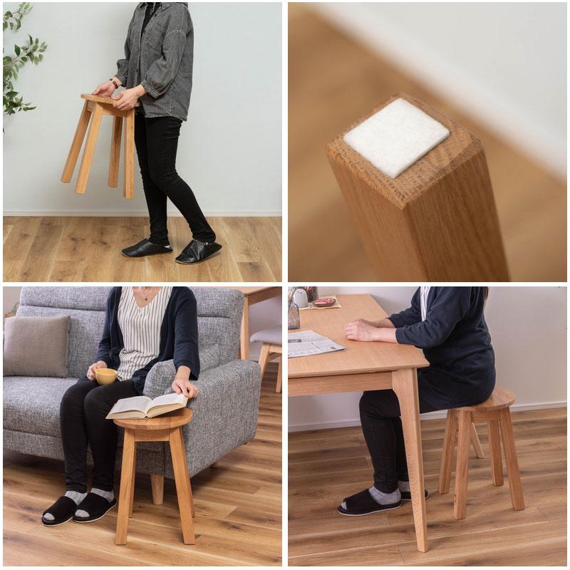 椅子(チェア)・スツール gnp 東谷 スツール 椅子 丸スツール ヘンリー MTK-522 NA ナチュラ