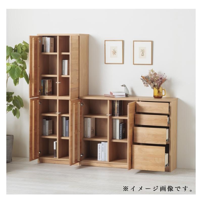 堀田木工所 本棚 棚 シェルフ ラック 両開き 扉収納 観音開き 完成品