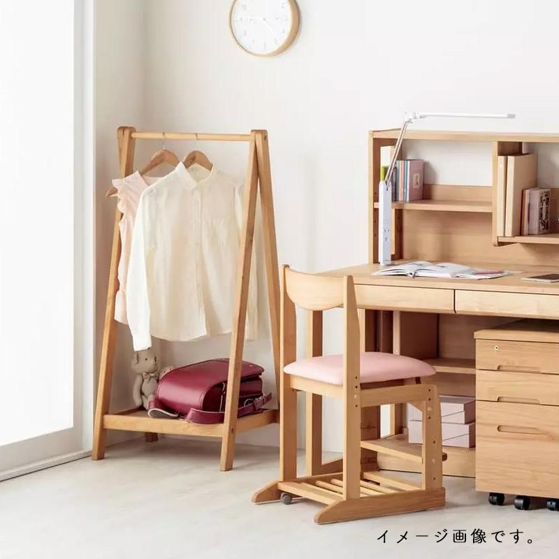 3段キャビネット+幅調整デスク+ ハンガーラック+ラック化粧台 デスク木製収納棚 堀田木工所 ハンガーラック 服収納 衣装掛け 学習デスク 省スペース
