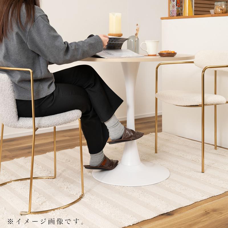 東谷 ダイニングテーブル 円形 丸 テーブル 直径80 一本脚 大理石調