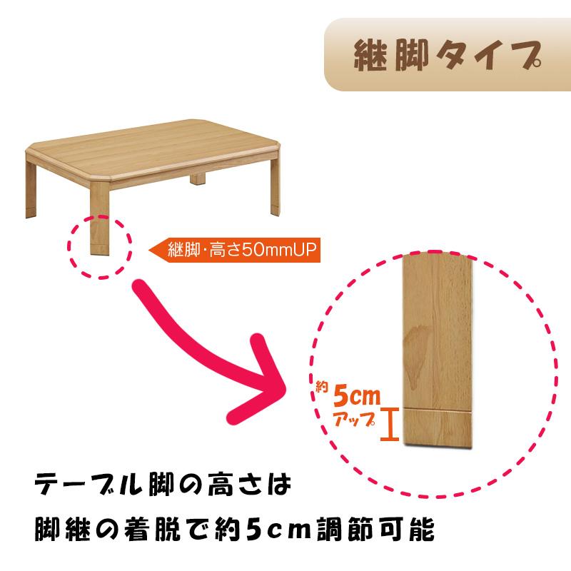 こたつ ヒーター コタツ テーブル こたつ本体 105×75 120×80 長方形