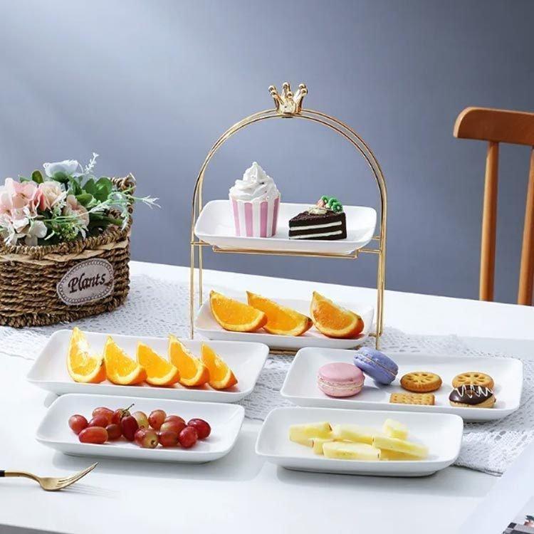 ケーキスタンド 2段 小 陶器製 アフタヌーンティーセット ケーキ ケーキスタンド 2段 小 陶器製 アフタヌーンティーセット ケーキ