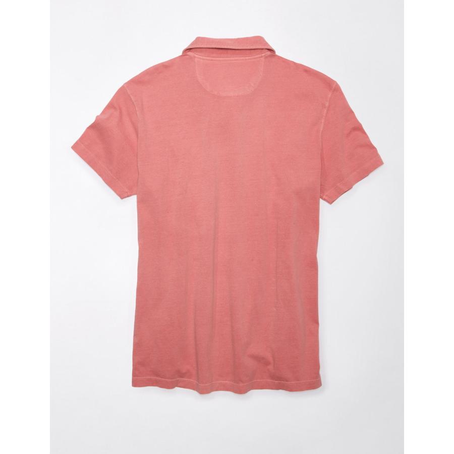 アメリカンイーグル ジャージー素材 ポロシャツ メンズ 半袖 ピンク 大きいサイズあり｜kanaloa-yshop｜03