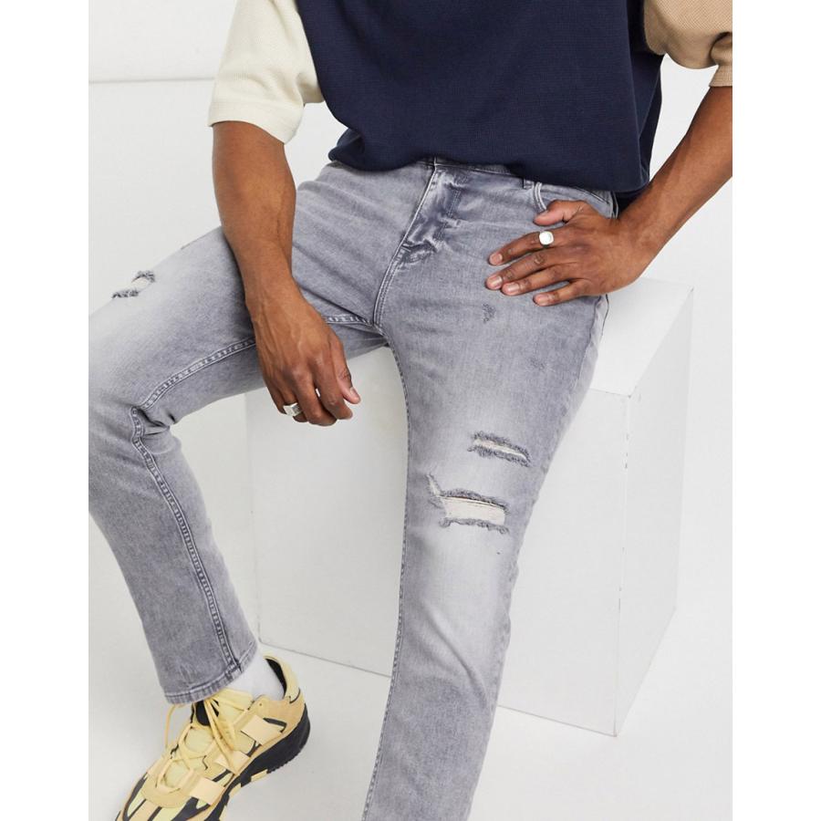 50 Off Asos エイソス スキニージーンズ デニムパンツ メンズ ダメージ クラッシュ ストレッチ ライトグレー 大きいサイズあり Kanaloa 通販 Yahoo ショッピング 海外輸入 Www Yalaphone Com