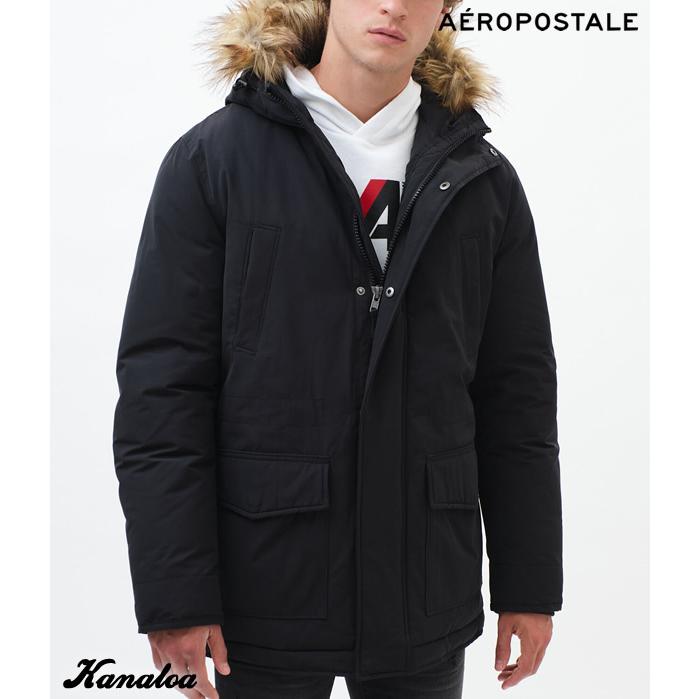 人気絶頂 エアロポステール Aeropostale フェイクファー フードジャケット メンズ 中綿ジャケット ブラック 大きいサイズあり 再再販 Nepalbreweries Com