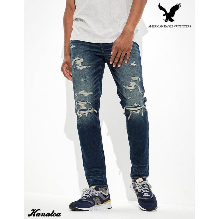 AMERICAN EAGLE OUTFITTERS【28×30】ストレートデニム (5)AMERICAN EAGLE ダメージデニム