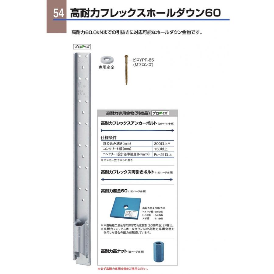 カネシン 高耐力フレックスホールダウン60 FH-60 1個 カネシン 高耐力フレックスホールダウン60 FH-60 1個