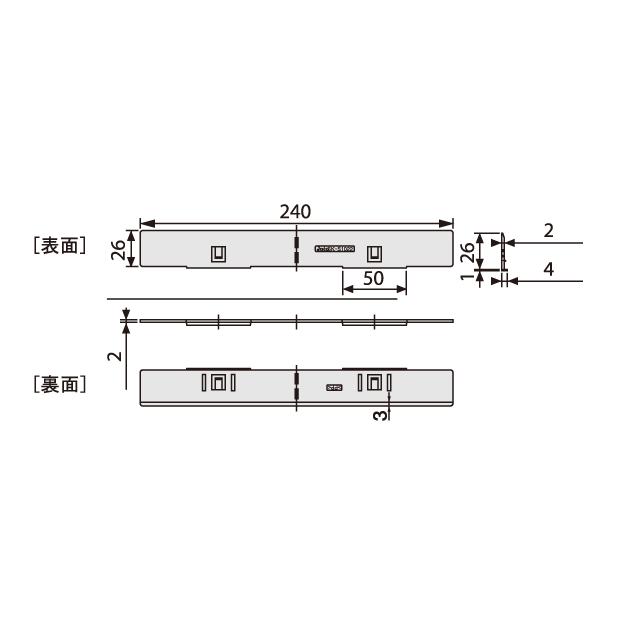 城東テクノ キソパッキンロング用調整板 SK-S1022（左右30セット入）1 