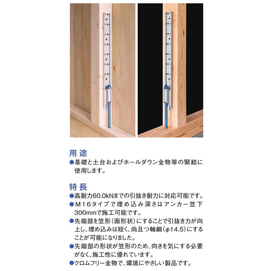 カネシン 高耐力フレックスアンカーボルト M16×700 PZ カネシン 高耐力フレックスアンカーボルト M16×700 PZ