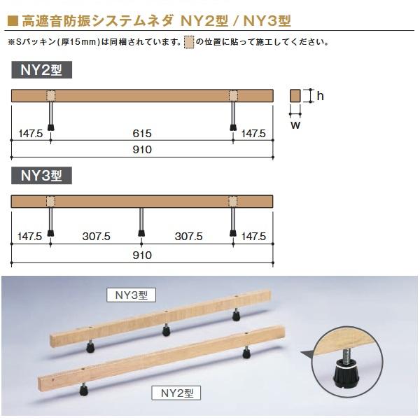 万協フロアー NY3-910 ケース販売【14本/ケース＋接着剤付】NY3型支持脚【適応床高867〜952mm】【高遮音タイプの防振システムネダ】 ⇒Ωの画像