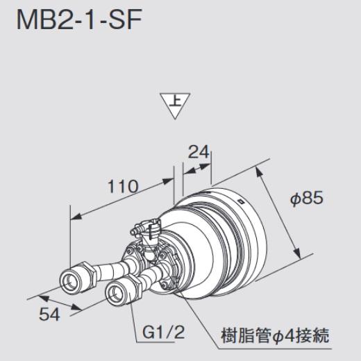 CHOFU 長府製作所 MB2-1-SF 給湯器部材 循環アダプター □ : 住設建材