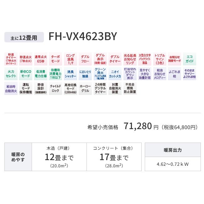CORONA(住宅設備) コロナ FH-VX4623BY(W) 石油ファンヒーター CORONA(住宅設備) コロナ FH-VX4623BY(W) 石油ファンヒーター