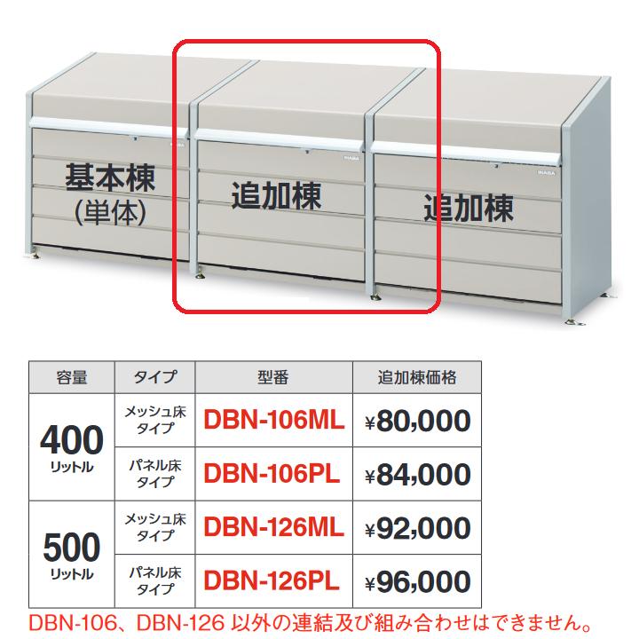 イナバ物置 DBN-126ML ゴミ保管庫・ダストボックスミニ 500Lタイプ 