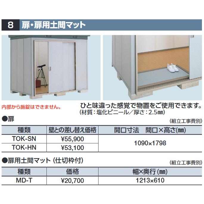 イナバ物置 TOK-HN 扉【壁との差し替え価格】 SMK型オプション 