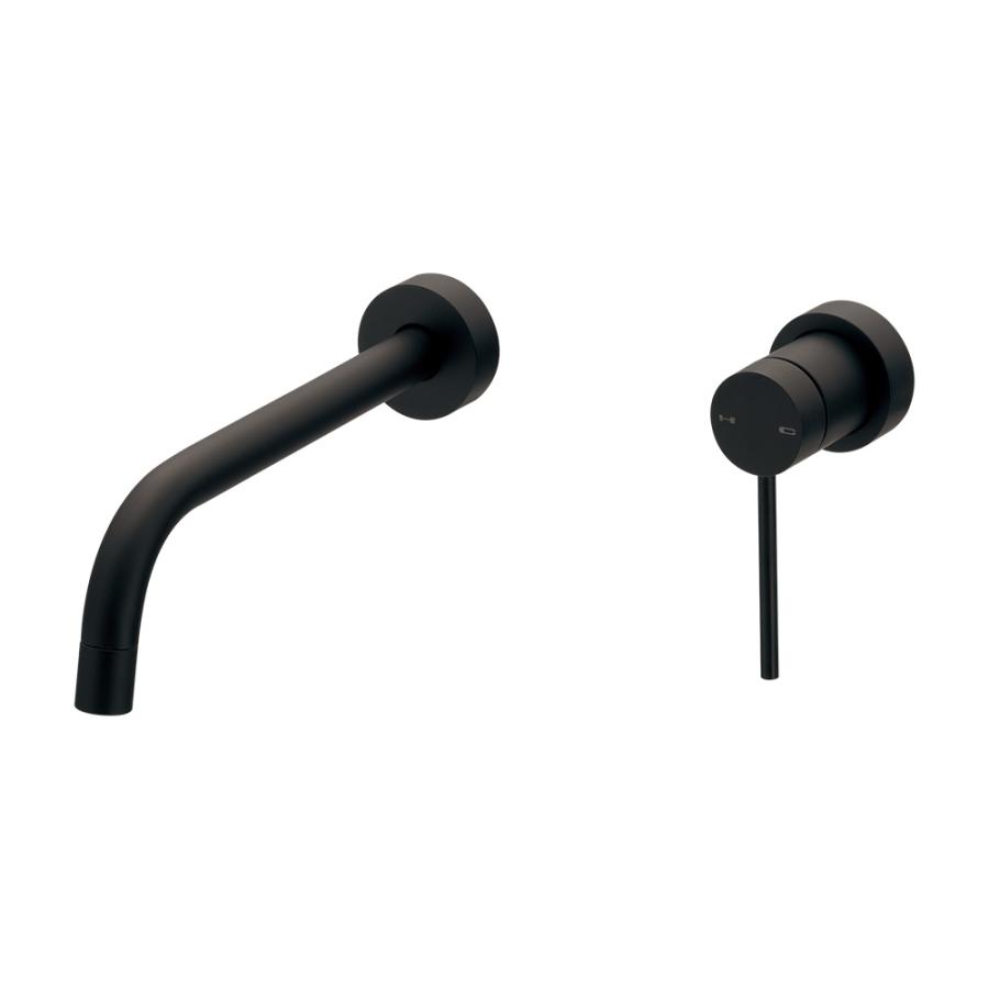 KAKUDAI シングルレバー水栓 193-001-D (マットブラック) カクダイ カクダイ 193-001-D 壁付シングルレバー混合栓 マット