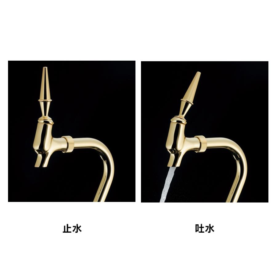 ビール型サーバー水栓　カクダイ　721-240-G トール　ゴールド カクダイ カクダイ 721-240-G ビールサーバー型水栓(トール