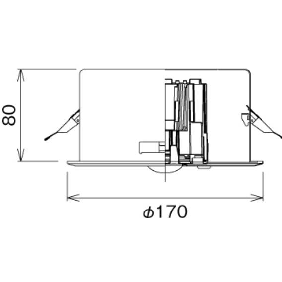 東芝ライテック 東芝ライテック LEDEM13621M 低天井用埋込LED