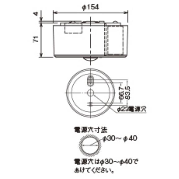 東芝ライテック 東芝ライテック LEDEM30824M 高天井用直付LED非常灯