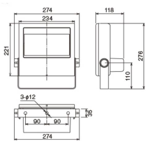 東芝ライテック 東芝ライテック LEDS-10909NW-LS9 LED投光器 重耐塩形