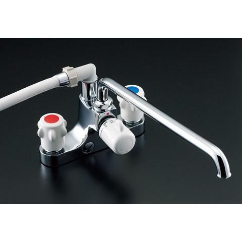 在庫有】BF-M607H-GA ２ハンドルシャワーバス水栓（一時止水付
