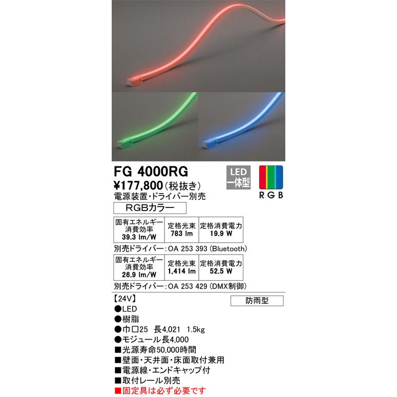 ODELIC オーデリック FG4000RG LED間接照明 Σ : 住設建材カナモ