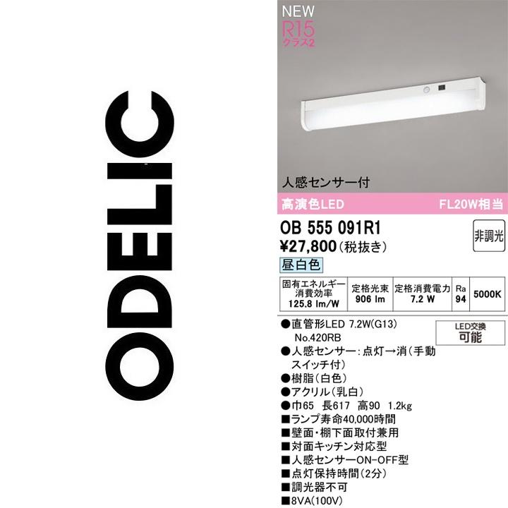 ODELIC（オーデリック） OB555091R1 ランプ別梱包【OB555091R の代替品