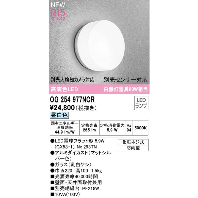 ODELIC（オーデリック） OG254977NCR ランプ別梱包 Σ : 住設建材カナモ
