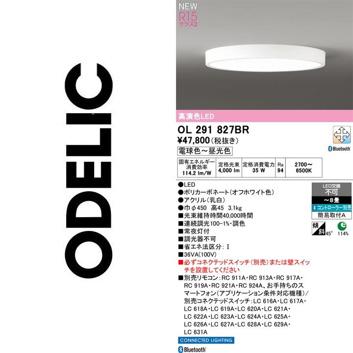 ODELIC（オーデリック） OL291827BR LEDシーリング【OL291362BR の代替