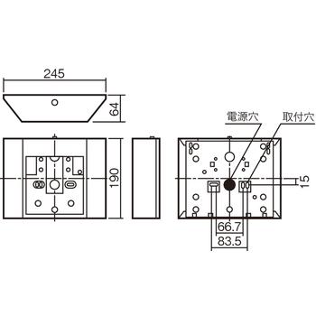 Panasonic（パナソニック） FK11736C 誘導灯リニューアルプレート 壁直