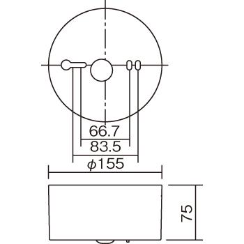 パナソニック　NNFB93005C　LED非常用照明器具 昼白色 天井直付型 中天井用(〜6m)  Σ｜kanamonja-net｜04