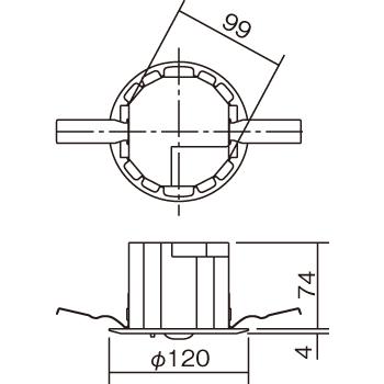 Panasonic（パナソニック） NNFB93606C LED非常用照明器具 昼白色 天井