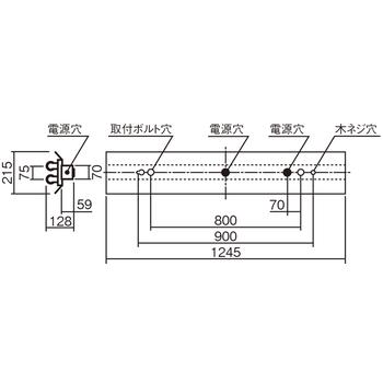 Panasonic（パナソニック） NNFW42201KLE9 LED器具本体 40形 天井直付 
