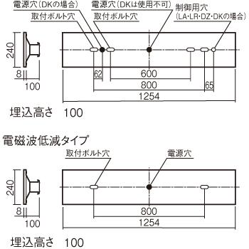 Panasonic（パナソニック） NNLK42322 LED器具本体 iD 40形