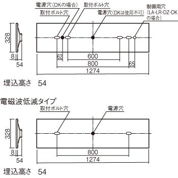 Panasonic（パナソニック） NNLK42730J LED器具本体 iD 40形 天井直付