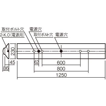 Panasonic（パナソニック） NNWK42073 LED器具本体 iD 40形 天井直付型